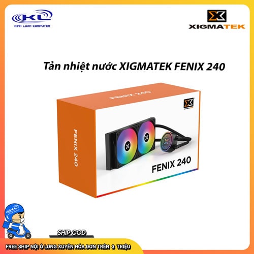Tản nhiệt nước XIGMATEK FENIX 240 Tản nhiệt nước XIGMATEK FENIX 240