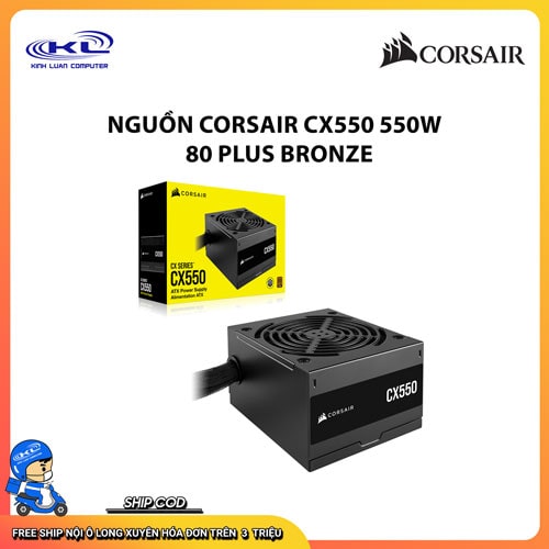 Nguồn Corsair CX550 550W – 80 Plus Bronze Nguồn Corsair CX550 550W – 80 Plus Bronze