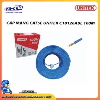 Cáp mạng UNITEK CAT5E UTP 0.5CCA C18126ABL 100m( Blue)
