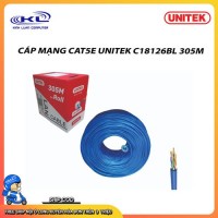 Cáp mạng UNITEK CAT5E UTP 0.5CCA C18126BL 305m( Blue)