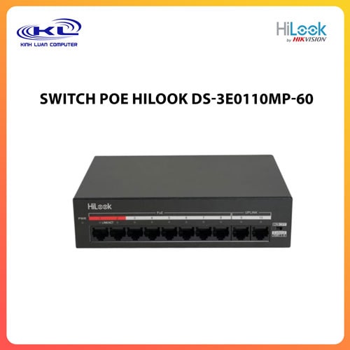 Switch HILOOK PoE DS-3E0110MP-60 Switch HILOOK PoE DS-3E0110MP-60