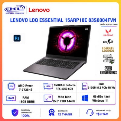 Laptop Lenovo LOQ Essential 15ARP10E 83S0004FVN