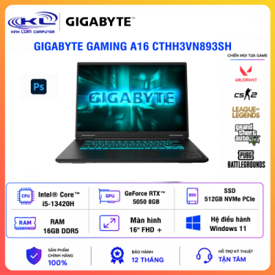 Laptop Gigabyte GAMING A16 CTHH3VN893SH