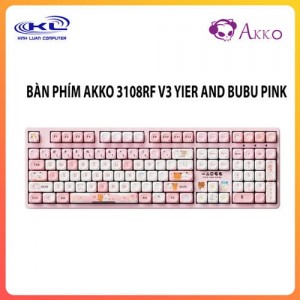Bàn phím AKKO 3108 RF V3 Yier and Bubu(pink) Frost Pink