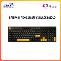 Bàn phím AKKO 3108RF V3 Black & Gold