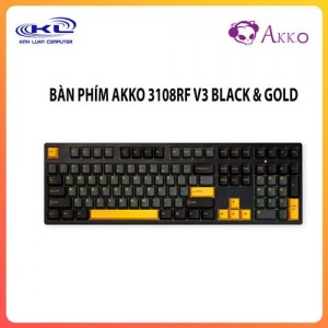 Bàn phím AKKO 3108RF V3 Black & Gold