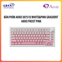 Bàn phím AKKO 5075 V3 White&Pink Gradient Akko Frost Pink