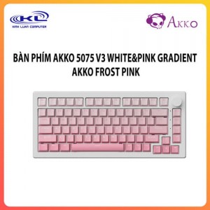 Bàn phím AKKO 5075 V3 White&Pink Gradient Akko Frost Pink