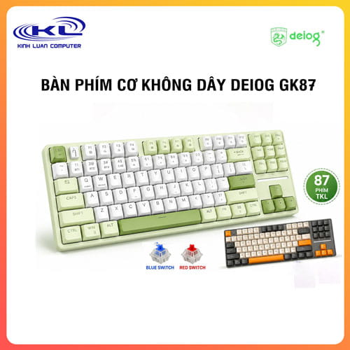 Bàn phím cơ không dây DEIOG GK87 Bàn phím cơ không dây DEIOG GK87