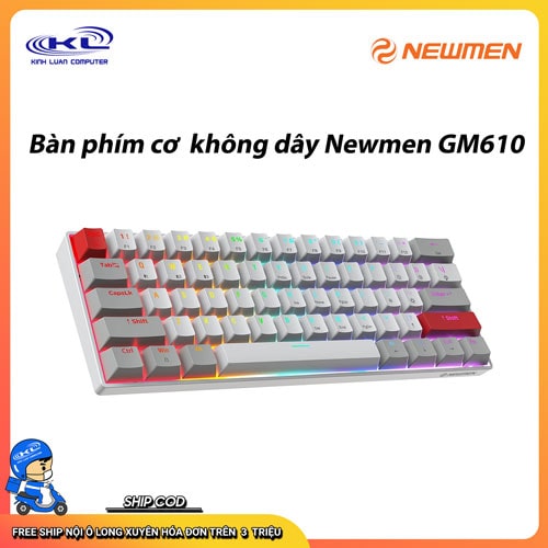 Bàn phím cơ không dây Newmen GM610 Bàn phím cơ không dây Newmen GM610