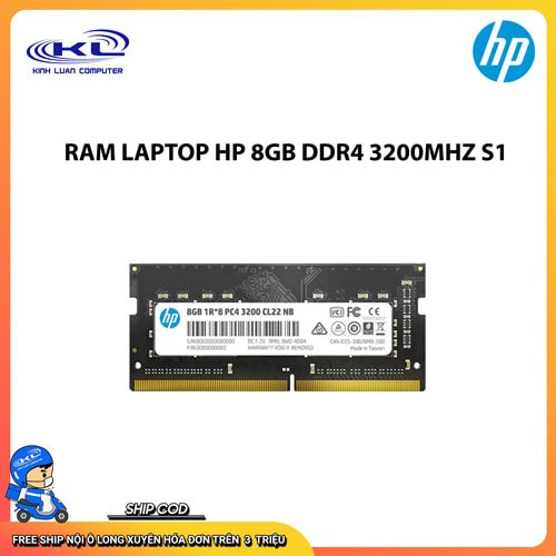 RAM laptop HP 8GB DDR4 3200MHz S1 RAM laptop HP 8GB DDR4 3200MHz S1