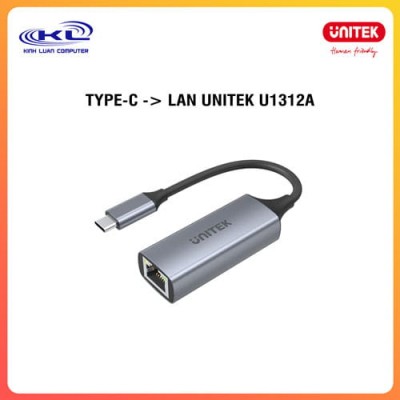 Type-C -> LAN UNITEK U1312A