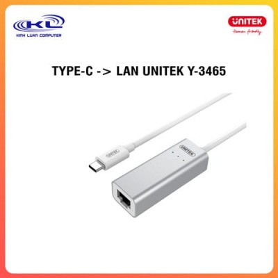 Type-C -> LAN UNITEK Y-3465