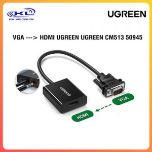 Bộ chuyển đổi VGA ---> HDMI Ugreen 50945