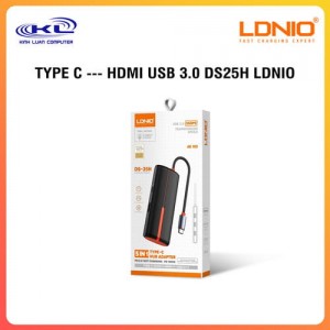 TYPE-C -> USB + HDMI + PD100W LDNIO DS-25H