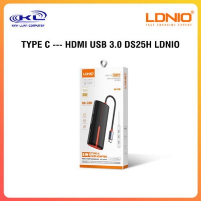 TYPE-C -> USB + HDMI + PD100W LDNIO DS-25H