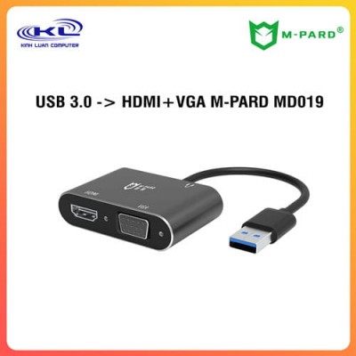 USB 3.0 -> HDMI +VGA  M-PARD MD019