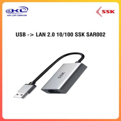 USB -> LAN 2.0 10/100 SSK SAR002