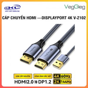 Cáp chuyển HDMI sang DisplayPort 4K V-Z102
