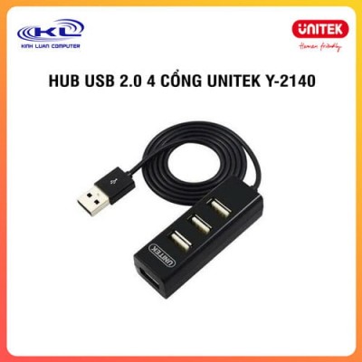 Hub  USB 2.0 4 cổng UNITEK Y-2140