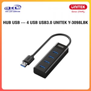 Hub ---> 4 USB3.0 UNITEK Y-3098LBK