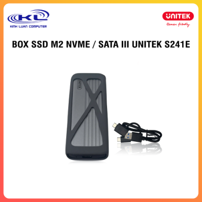 Box ổ cứng SSD M2 NVME /SATA III S241E UNITEK 